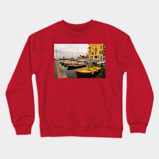 Castelletto Waterfront on Lake Garda in Italy Crewneck Sweatshirt